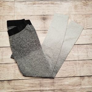 HIP MY PROTEIN black gray ombre athletic leggings S